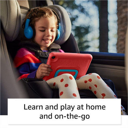 Amazon Fire 7 Kids tablet (newest model) ages 3-7. Top-selling 7" kids tablet on Amazon. Includes ad-free and exclusive content, easy parental controls, 10-hr battery, 32 GB, Blue