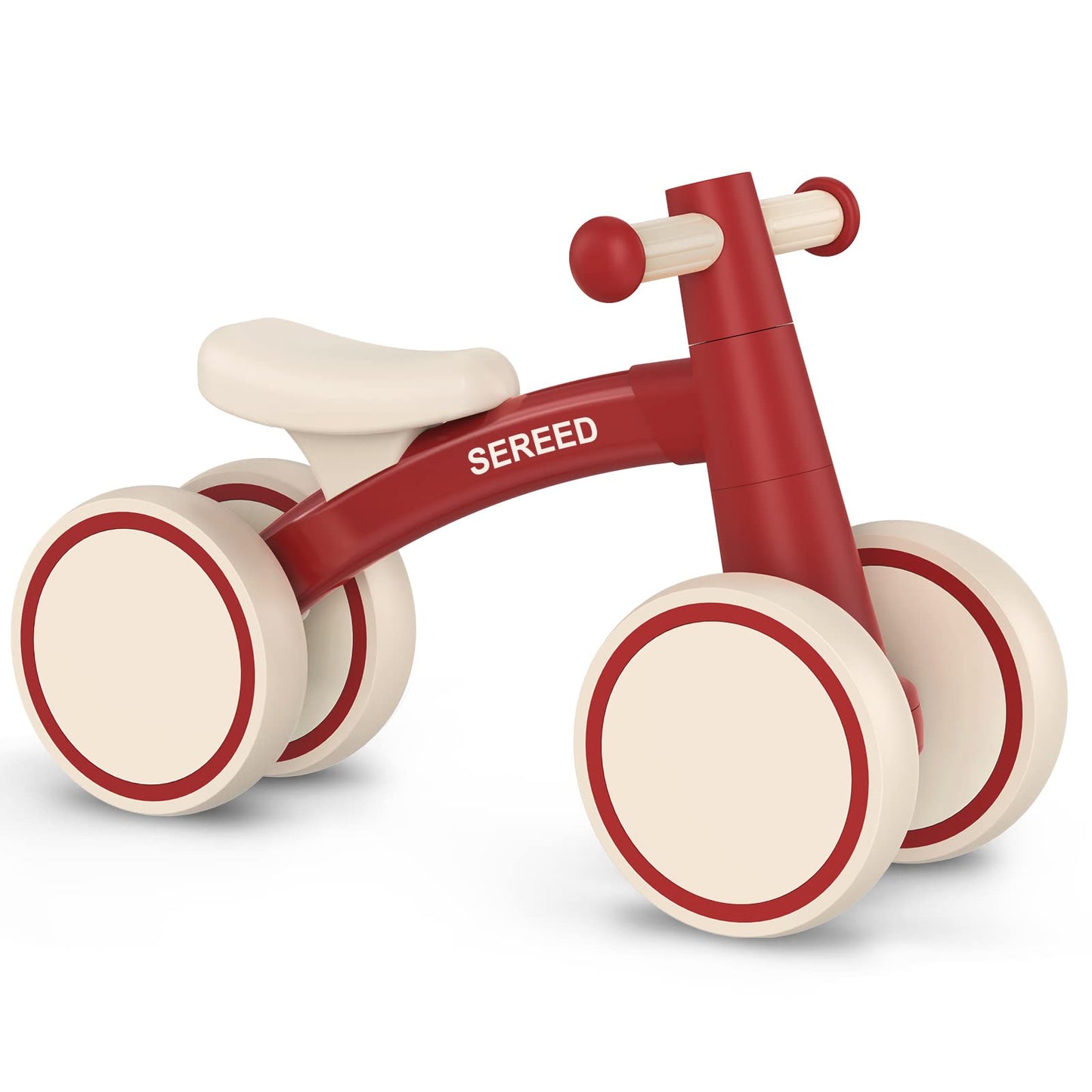 Baby Balance Bike for 1 Year Old Boys Girls 12-24 Month Toddler Balance Bike, 4 Wheels Toddler First Bike, First Birthday Gifts