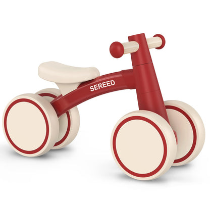 Baby Balance Bike for 1 Year Old Boys Girls 12-24 Month Toddler Balance Bike, 4 Wheels Toddler First Bike, First Birthday Gifts