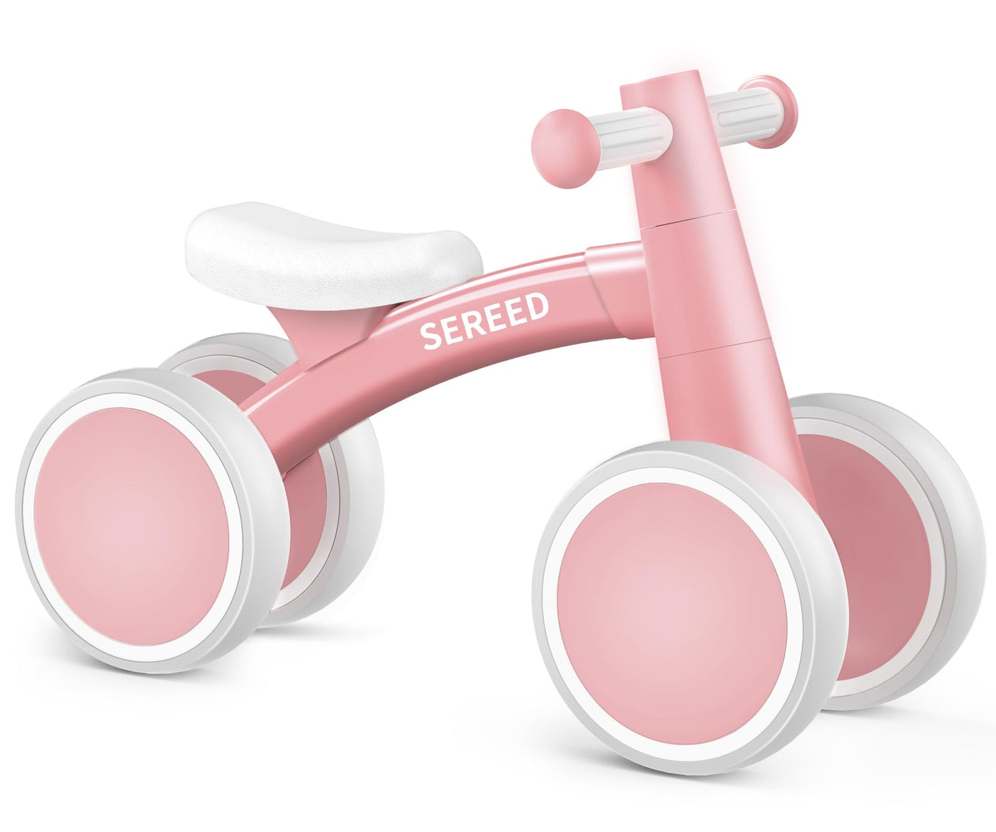 Baby Balance Bike for 1 Year Old Boys Girls 12-24 Month Toddler Balance Bike, 4 Wheels Toddler First Bike, First Birthday Gifts