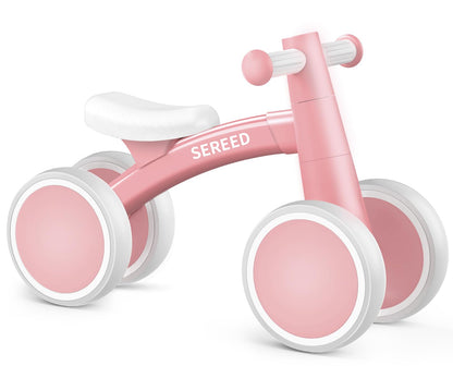 Baby Balance Bike for 1 Year Old Boys Girls 12-24 Month Toddler Balance Bike, 4 Wheels Toddler First Bike, First Birthday Gifts