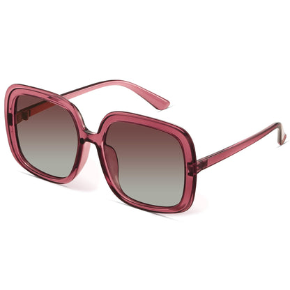 Oversized Polarized Sunglasses Women, Trendy Retro Sun Glasses