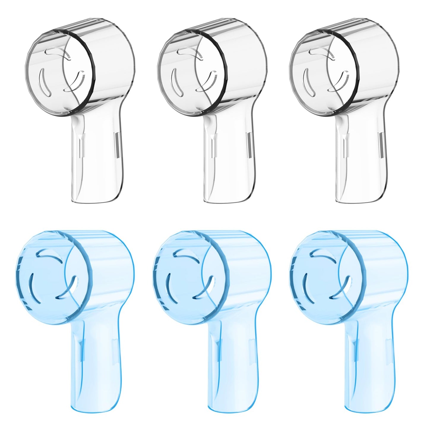 6 Pack Toothbrush Heads Dustproof Cover Compatible with Oral B, Fits for Oral-B iO Series, Pro 1000, 1500, 5000, 7500 Electric Toothbrush, Protects Brush Head and Convenient Travel