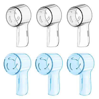 6 Pack Toothbrush Heads Dustproof Cover Compatible with Oral B, Fits for Oral-B iO Series, Pro 1000, 1500, 5000, 7500 Electric Toothbrush, Protects Brush Head and Convenient Travel