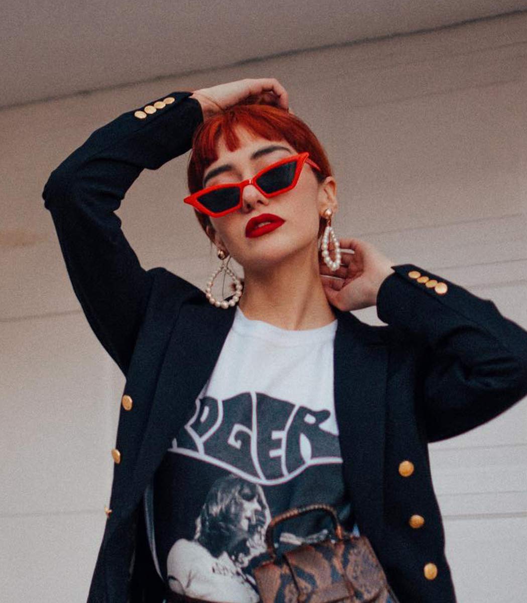Small Cat Eye Sunglasses Vintage Square Shade Women Eyewear B2291