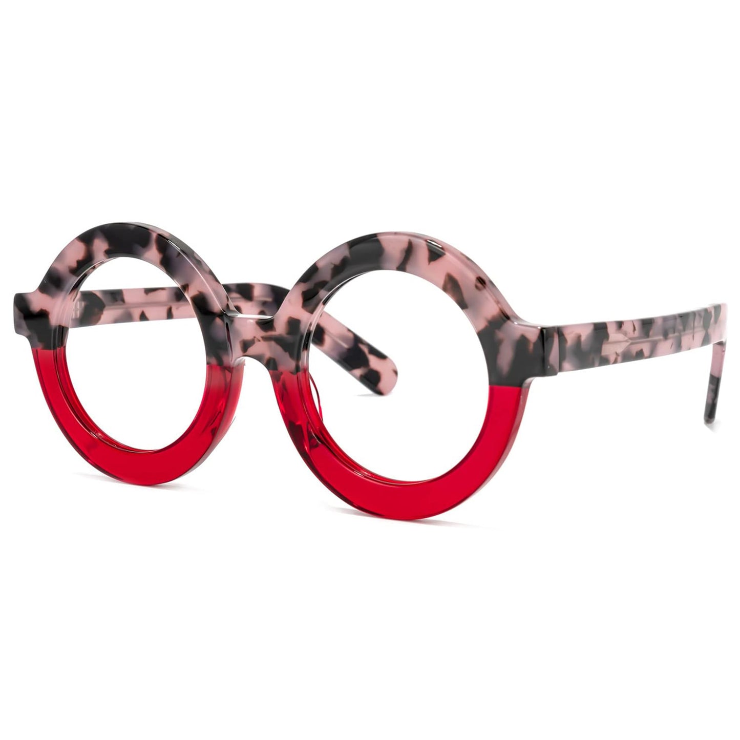 Retro Thick Round Blue Light Blocking Glasses