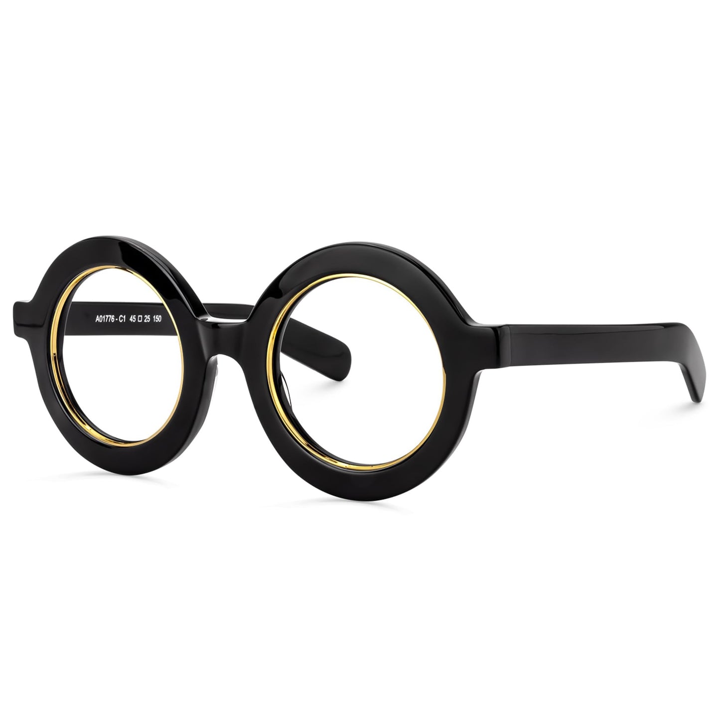 Retro Thick Round Blue Light Blocking Glasses
