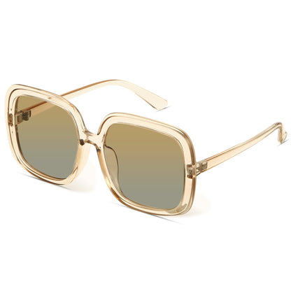 Oversized Polarized Sunglasses Women, Trendy Retro Sun Glasses