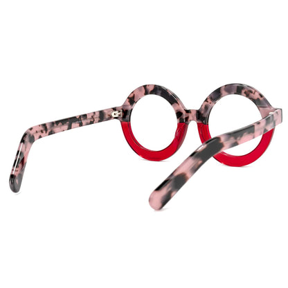 Retro Thick Round Blue Light Blocking Glasses