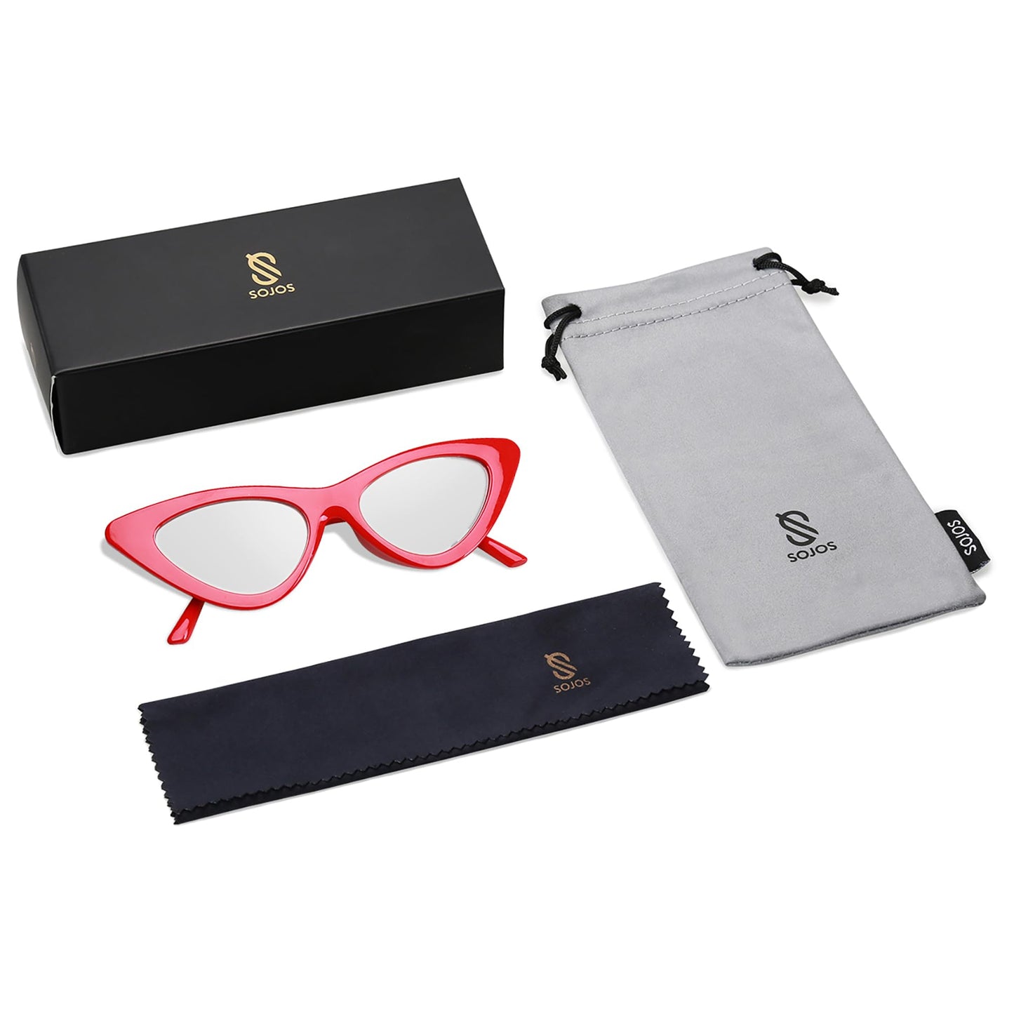 Retro Vintage Narrow Cat Eye Sunglasses for Women Clout Goggles Plastic Frame