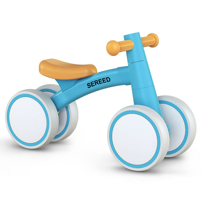 Baby Balance Bike for 1 Year Old Boys Girls 12-24 Month Toddler Balance Bike, 4 Wheels Toddler First Bike, First Birthday Gifts