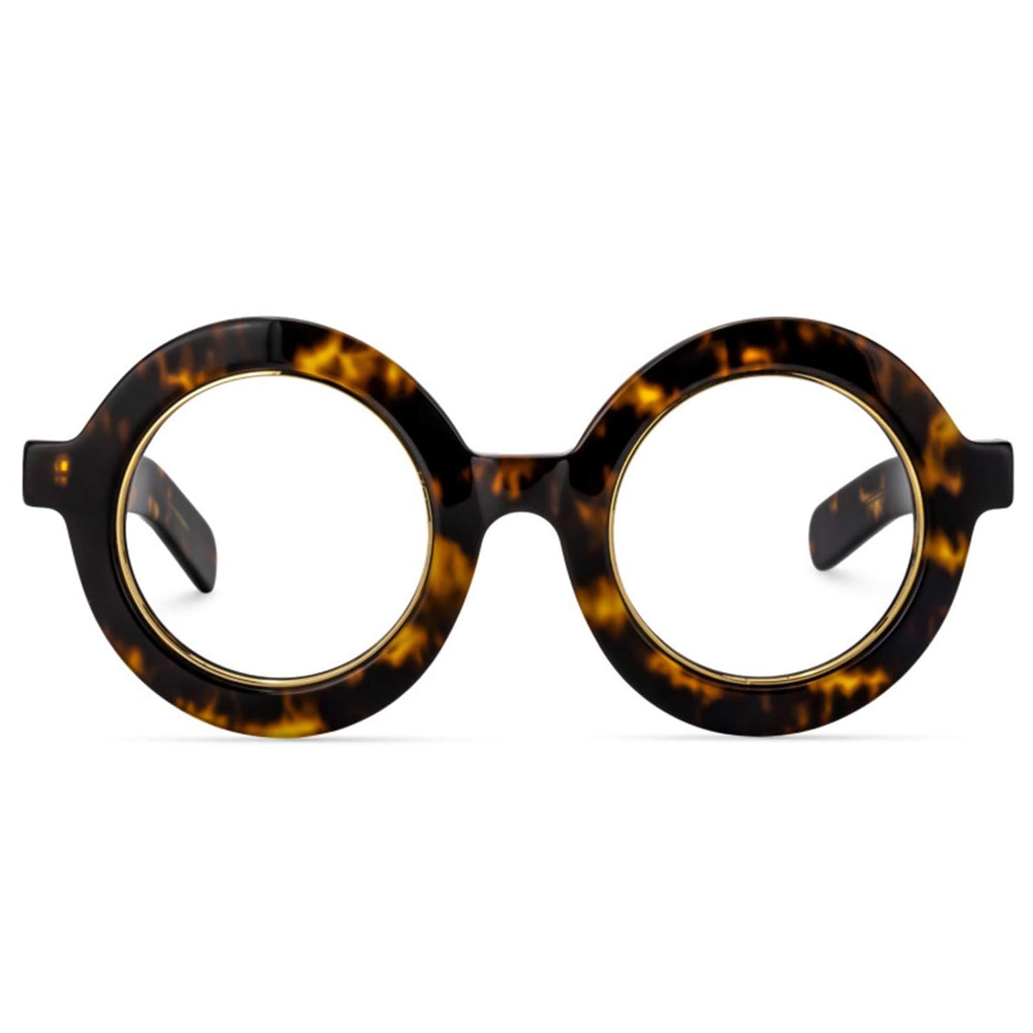 Retro Thick Round Blue Light Blocking Glasses
