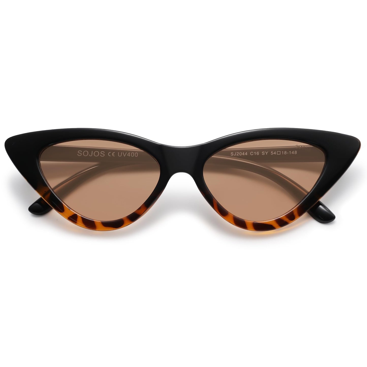 Retro Vintage Narrow Cat Eye Sunglasses for Women Clout Goggles Plastic Frame