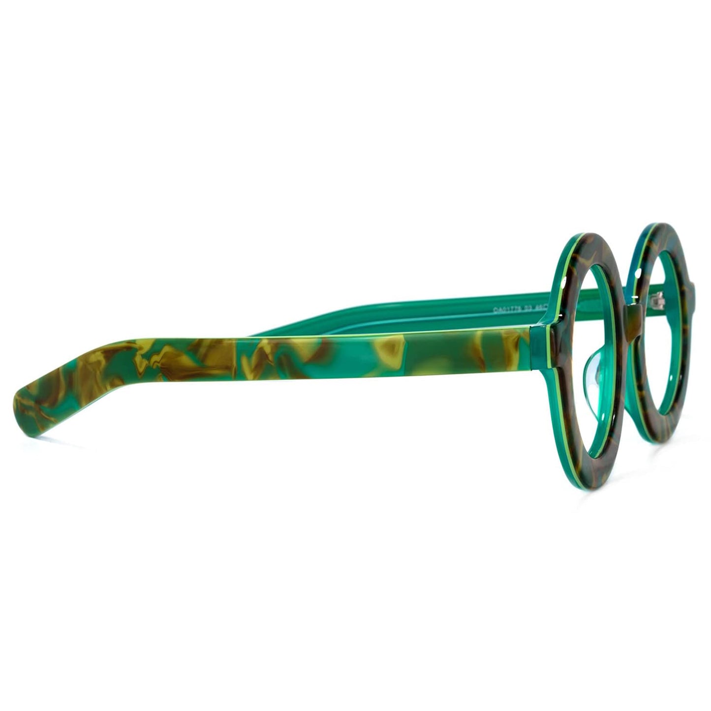 Retro Thick Round Blue Light Blocking Glasses