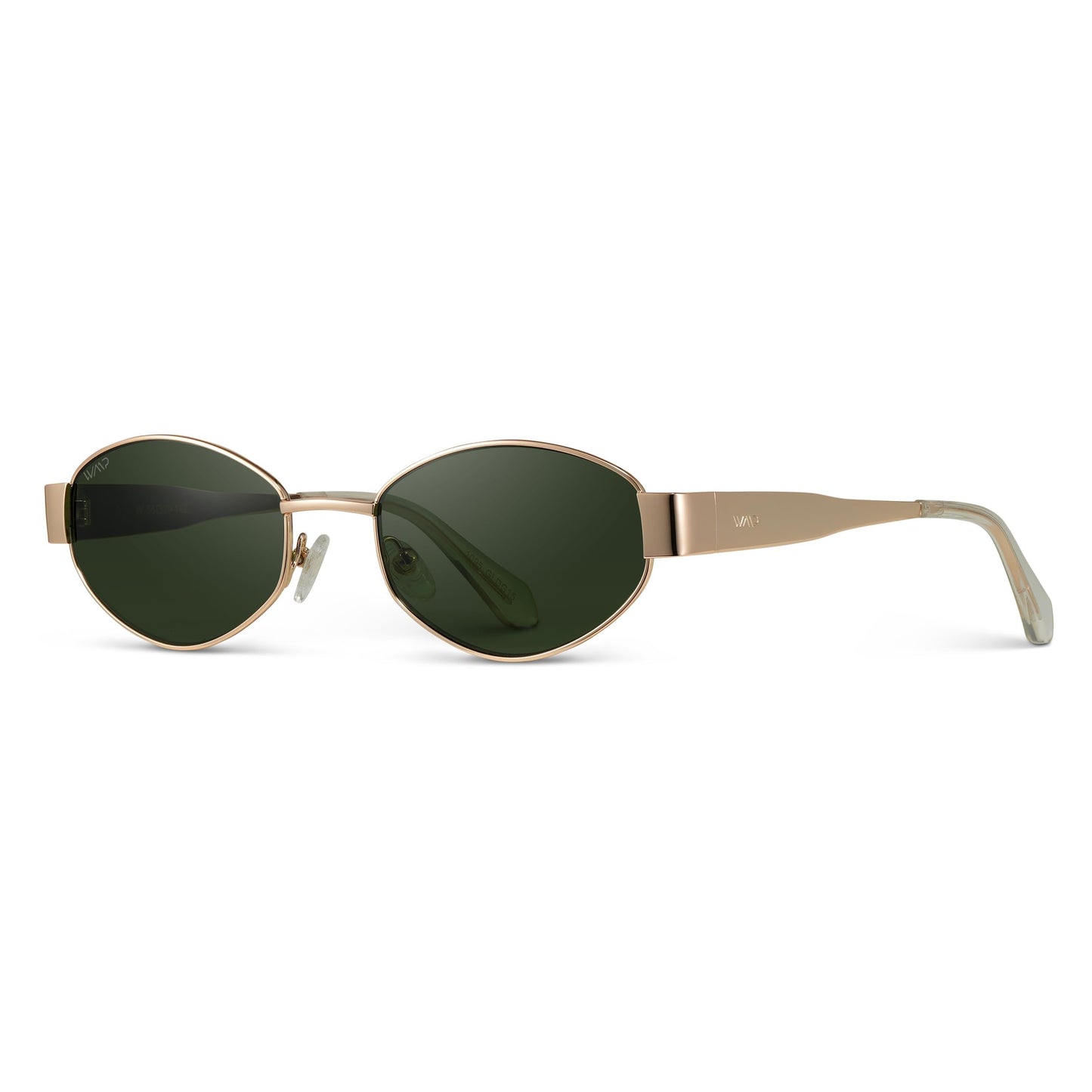 WMP Eyewear - Women's Retro Oval Sunglasses, Trendy Small Frame, 90s Inspired Fashion