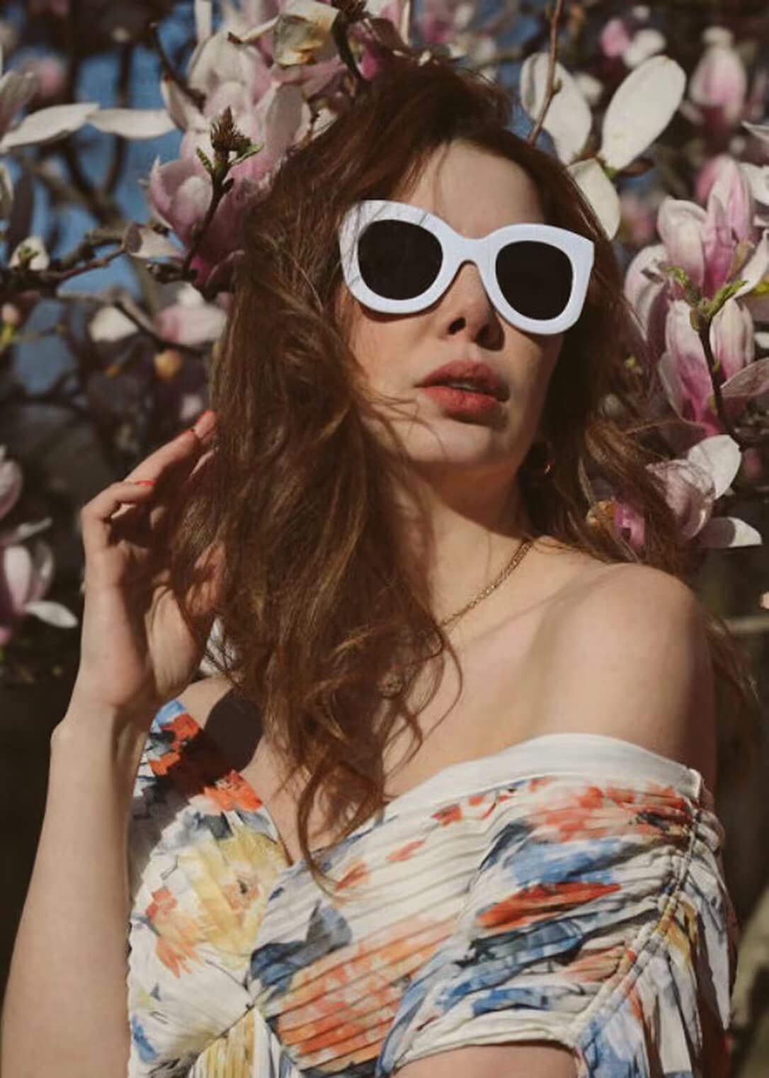 Retro Oversized Square Horn Sunglasses Semi Cat Eye Butterfly Glass Big Thick Bold Frame
