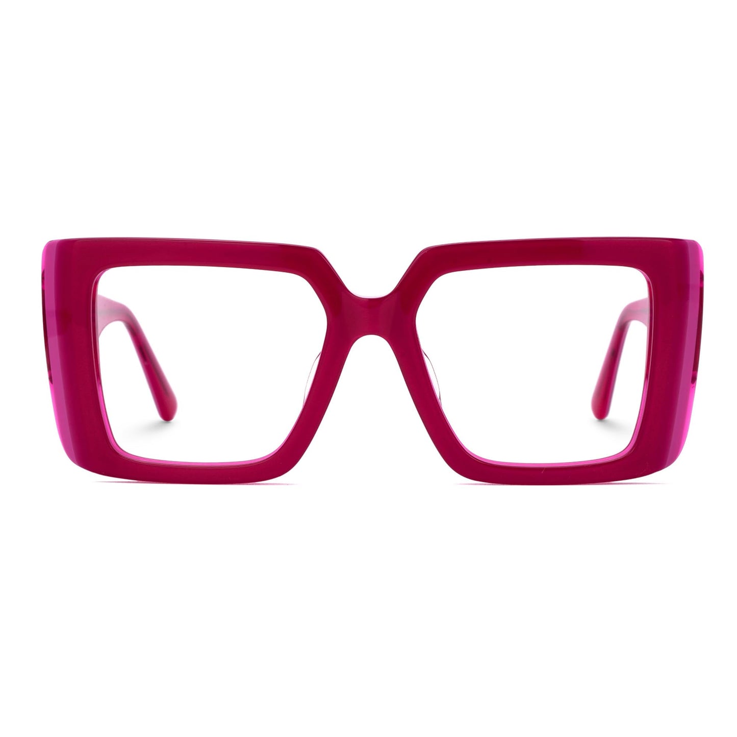 Zeelool Rectangle Glasses Frame for Women Men, Eyeglasses with Non-prescription Clear Lenses & Spring Hinge ZJGA838378