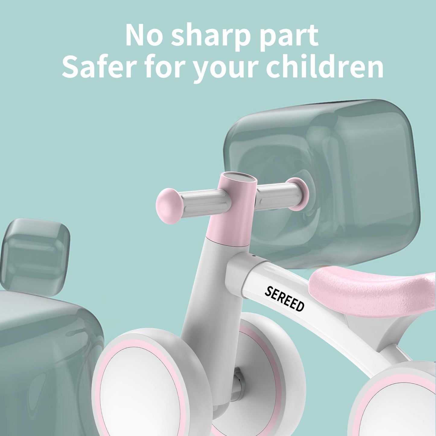 Baby Balance Bike for 1 Year Old Boys Girls 12-24 Month Toddler Balance Bike, 4 Wheels Toddler First Bike, First Birthday Gifts