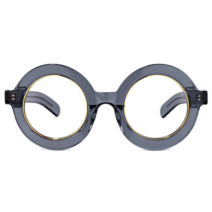 Retro Thick Round Blue Light Blocking Glasses