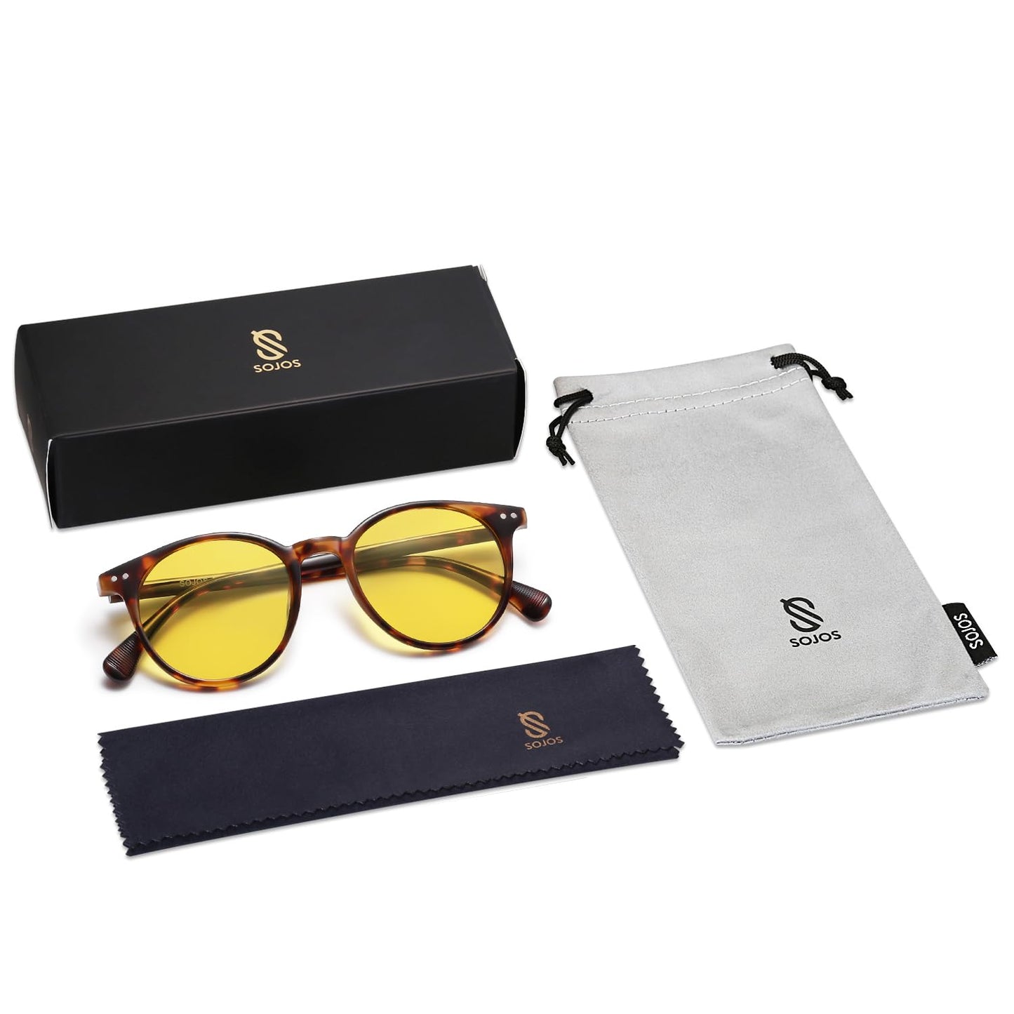 Small Round Classic Polarized Sunglasses for Women Men Vintage Style UV400 Lens SJ2113