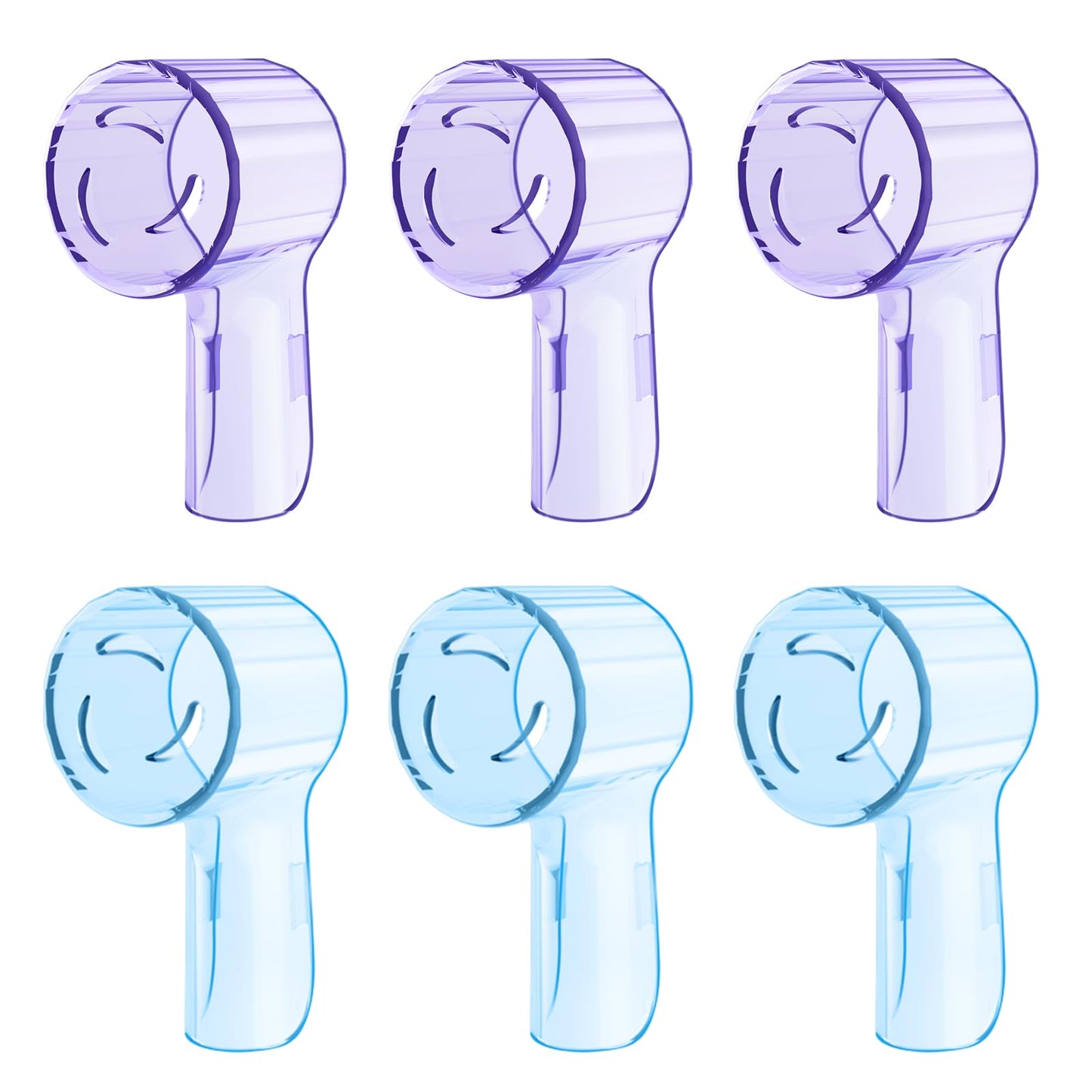 6 Pack Toothbrush Heads Dustproof Cover Compatible with Oral B, Fits for Oral-B iO Series, Pro 1000, 1500, 5000, 7500 Electric Toothbrush, Protects Brush Head and Convenient Travel