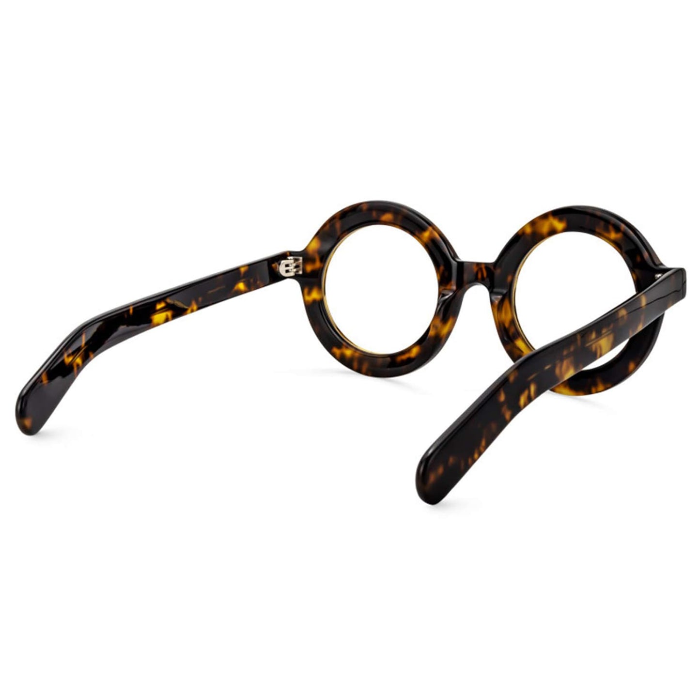 Retro Thick Round Blue Light Blocking Glasses