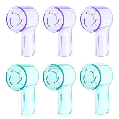 6 Pack Toothbrush Heads Dustproof Cover Compatible with Oral B, Fits for Oral-B iO Series, Pro 1000, 1500, 5000, 7500 Electric Toothbrush, Protects Brush Head and Convenient Travel