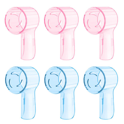 6 Pack Toothbrush Heads Dustproof Cover Compatible with Oral B, Fits for Oral-B iO Series, Pro 1000, 1500, 5000, 7500 Electric Toothbrush, Protects Brush Head and Convenient Travel