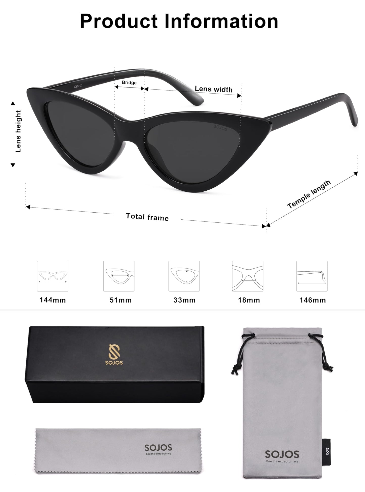 Retro Vintage Narrow Cat Eye Sunglasses for Women Clout Goggles Plastic Frame