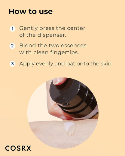 COSRX Niacinamide 5% + Snail Mucin 74% Dual Essence, Anti Aging Face Serum for Dull Skin, Mothers day gifts for mom, Sensitive Skin, Not Tested on Animals, Korean Skin Care, 2.70 fl.oz / 80ml