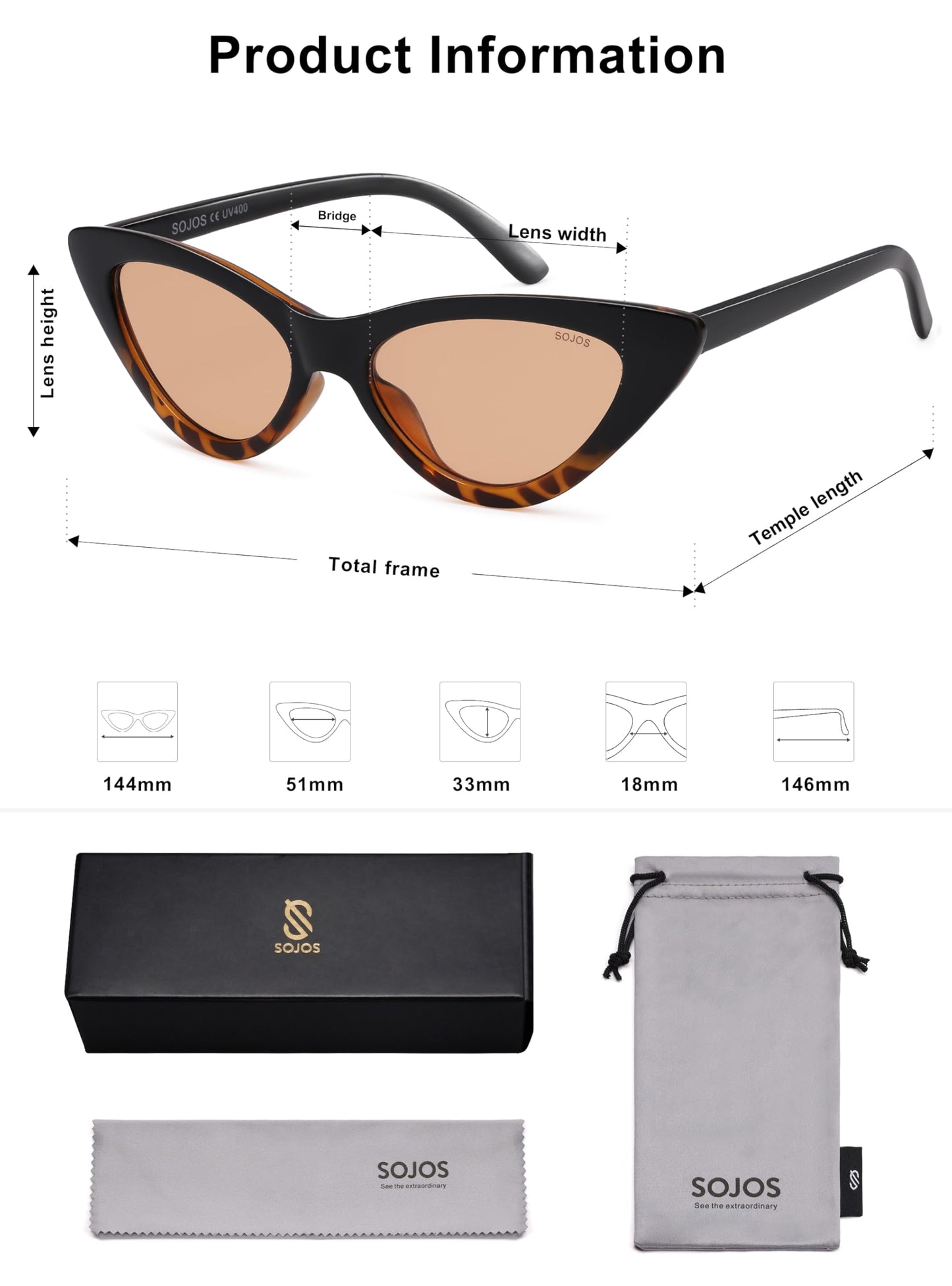 Retro Vintage Narrow Cat Eye Sunglasses for Women Clout Goggles Plastic Frame