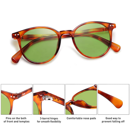 Small Round Classic Polarized Sunglasses for Women Men Vintage Style UV400 Lens SJ2113