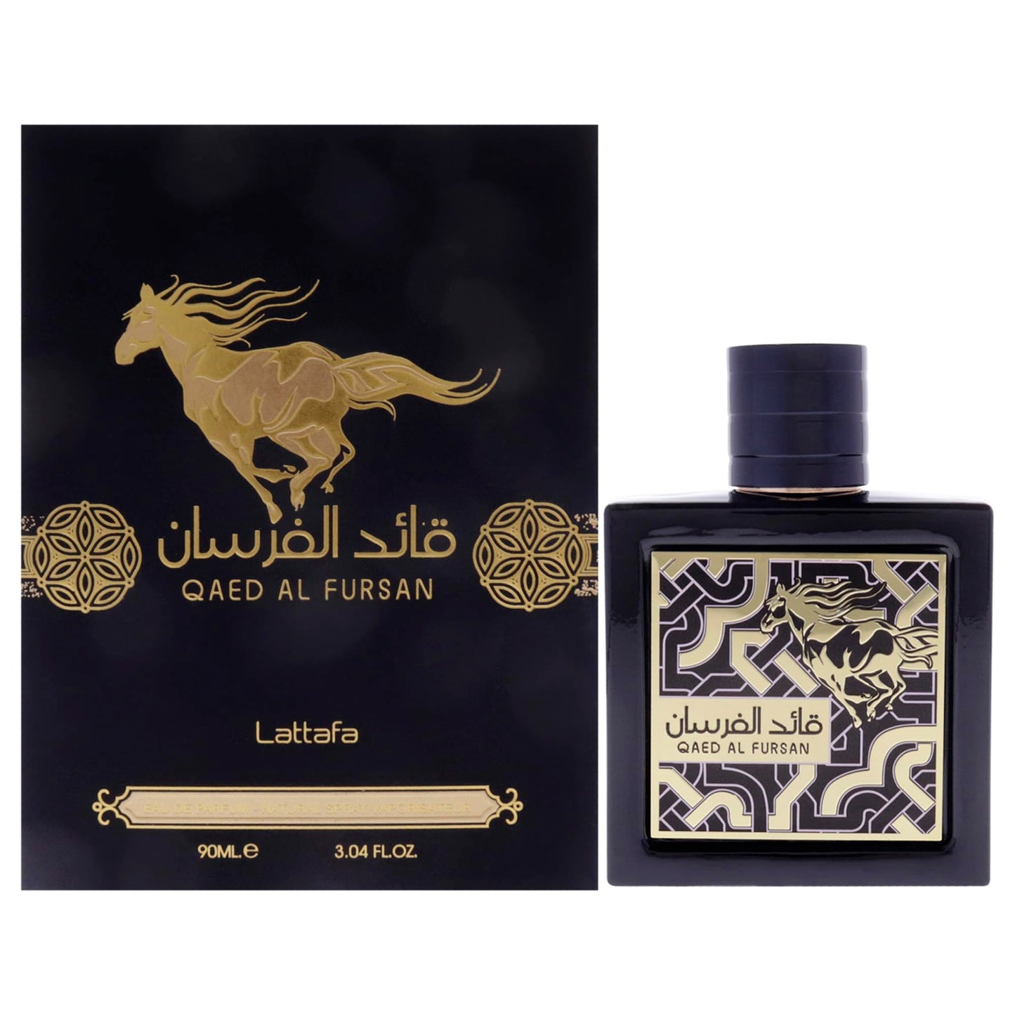 Lattafa Qaed Al Fursan Unlimited Eau de Parfum Spray for Unisex, 3.04 Ounce