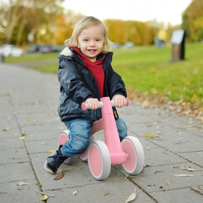 Baby Balance Bike for 1 Year Old Boys Girls 12-24 Month Toddler Balance Bike, 4 Wheels Toddler First Bike, First Birthday Gifts