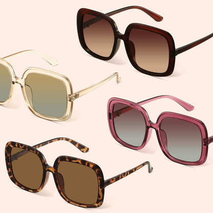 Oversized Polarized Sunglasses Women, Trendy Retro Sun Glasses