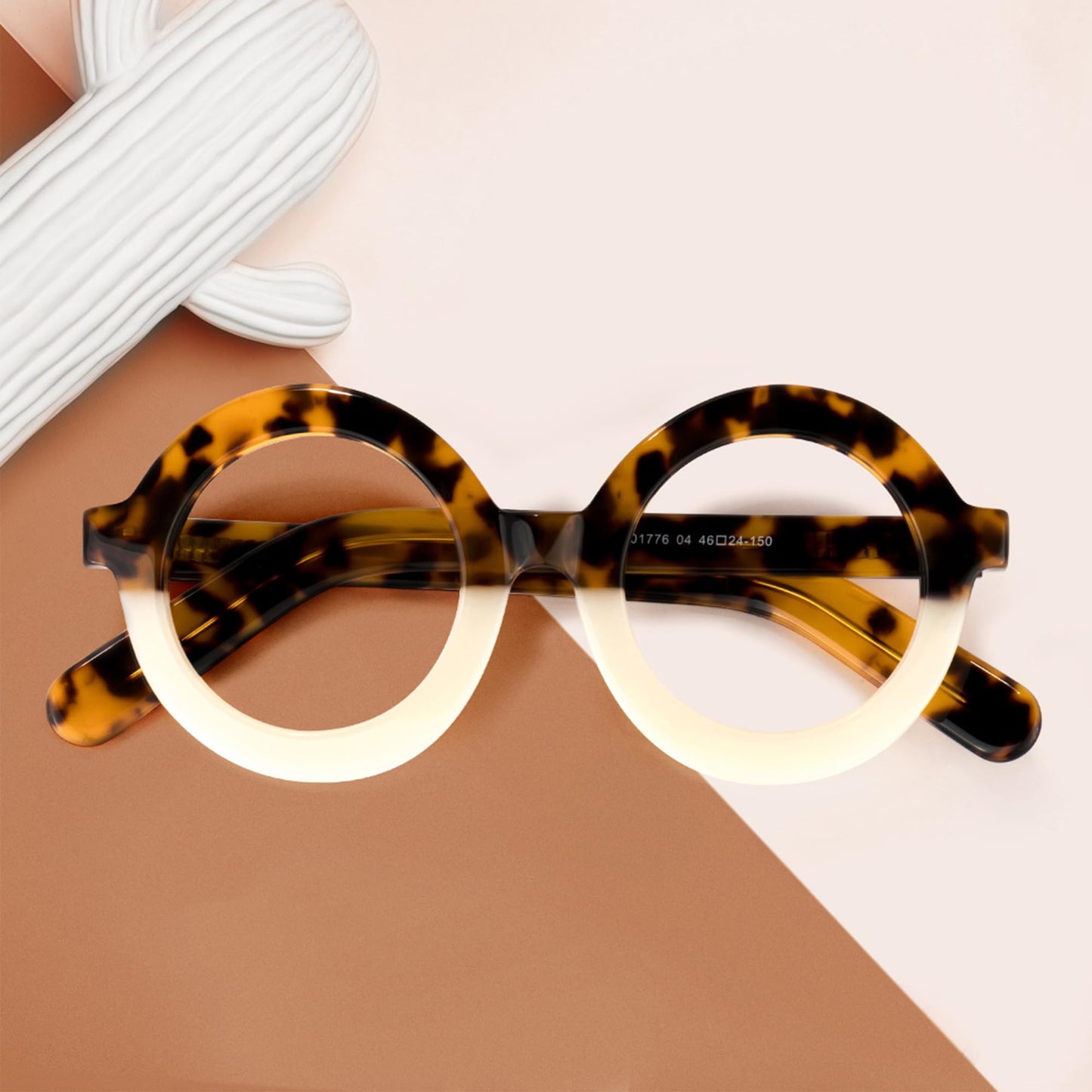 Retro Thick Round Blue Light Blocking Glasses