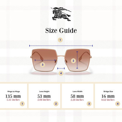 BURBERRY Daphne Square Sunglasses
