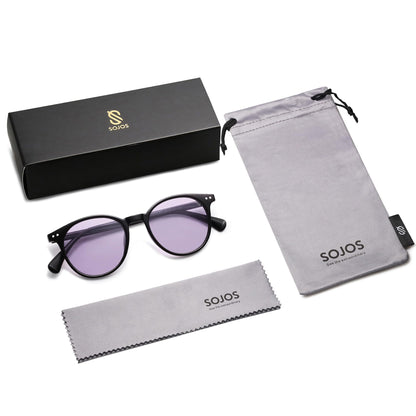 Small Round Classic Polarized Sunglasses for Women Men Vintage Style UV400 Lens SJ2113