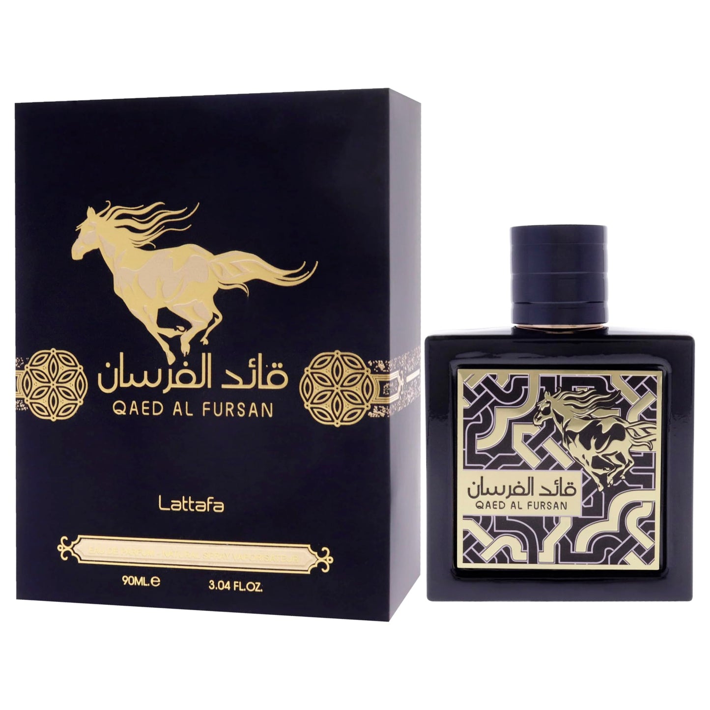 Lattafa Qaed Al Fursan Unlimited Eau de Parfum Spray for Unisex, 3.04 Ounce