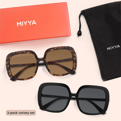 Oversized Polarized Sunglasses Women, Trendy Retro Sun Glasses