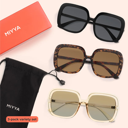 Oversized Polarized Sunglasses Women, Trendy Retro Sun Glasses