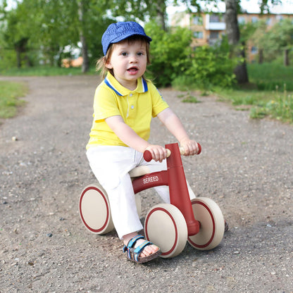 Baby Balance Bike for 1 Year Old Boys Girls 12-24 Month Toddler Balance Bike, 4 Wheels Toddler First Bike, First Birthday Gifts