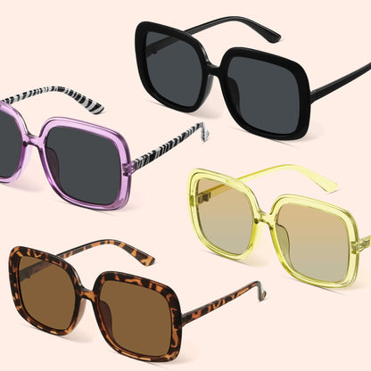Oversized Polarized Sunglasses Women, Trendy Retro Sun Glasses
