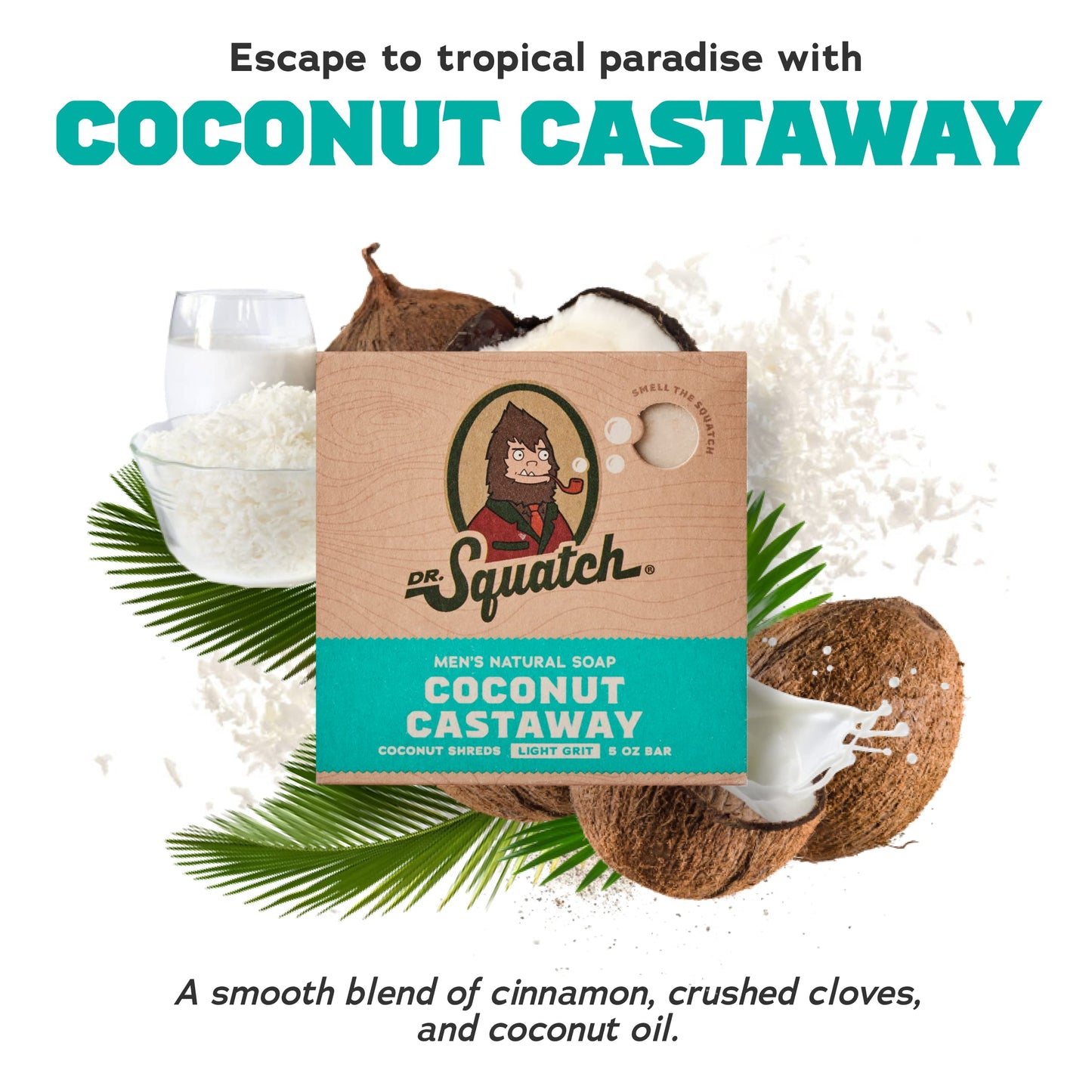 Dr. Squatch Natural Bar Soap for Men Variety Gift Set - Cold Process No Harsh Chemicals - Rainforest Rapids, Fresh Falls, Coconut Castaway, Wood Barrel Bourbon, Pine Tar & more (5 oz, 10-Pack)