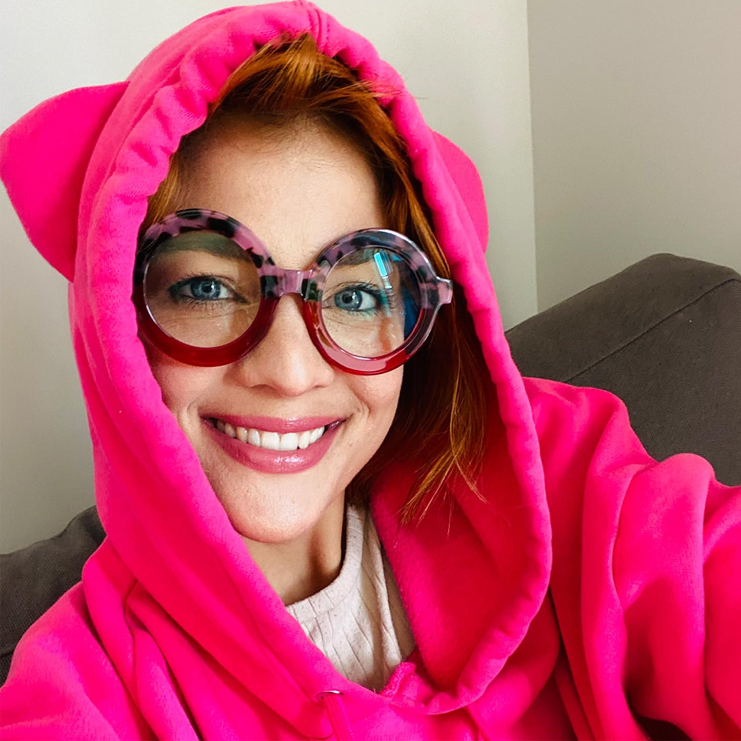 Retro Thick Round Blue Light Blocking Glasses